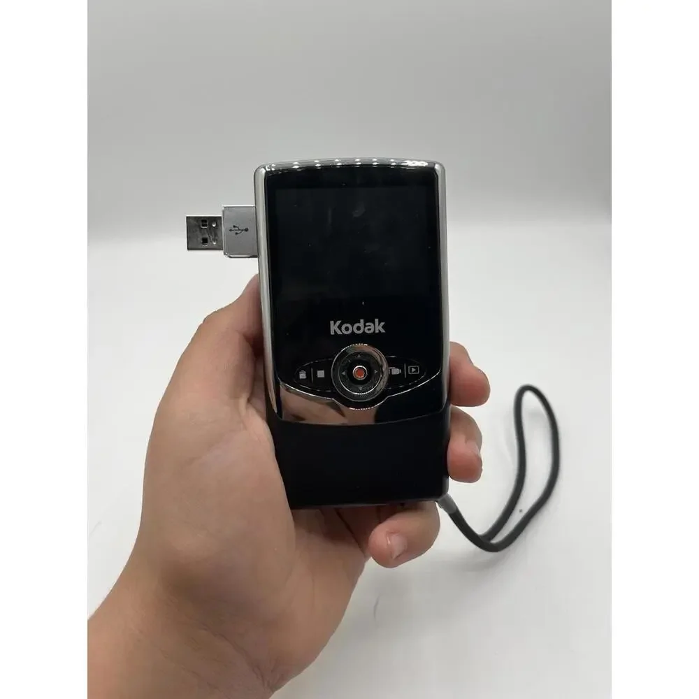 Kodak Zi6 128 MB Pocket Camcorder - Black Open Box Untested